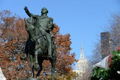 02 Equestrian Statue of George Washington Modeled by Henry Kirke Brown In Union Square Park New York City